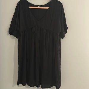 Black lightweight empire waist dress size L